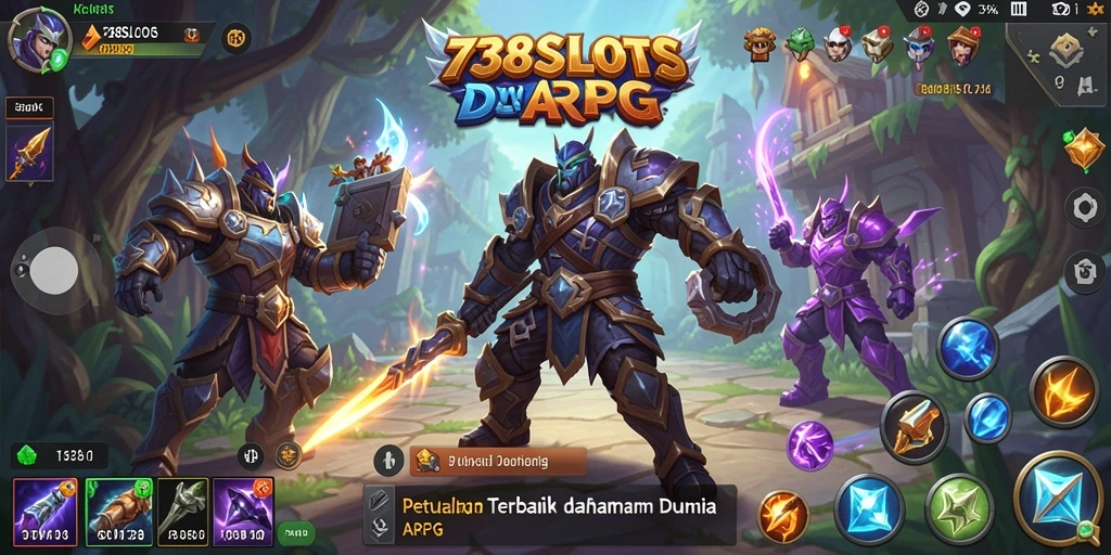 Gameplay dinamis dan penuh tantangan dalam 738SLOTS ARPG.