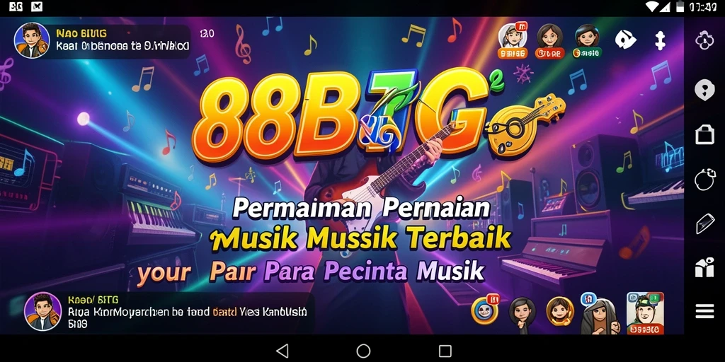 Screenshot gameplay 88BIG yang menampilkan pengalaman bermain musik.