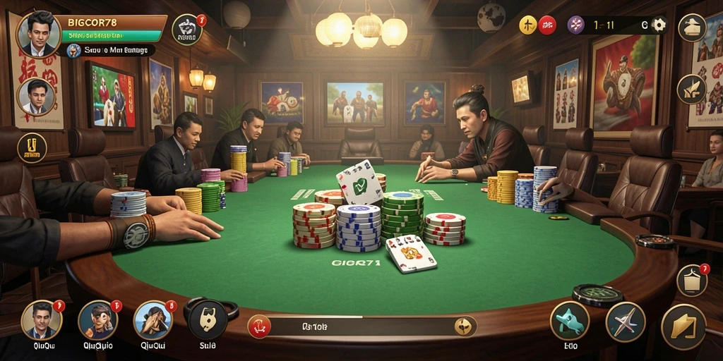 Tampilan gameplay menarik dari BIGCOR78 QiuQiu.