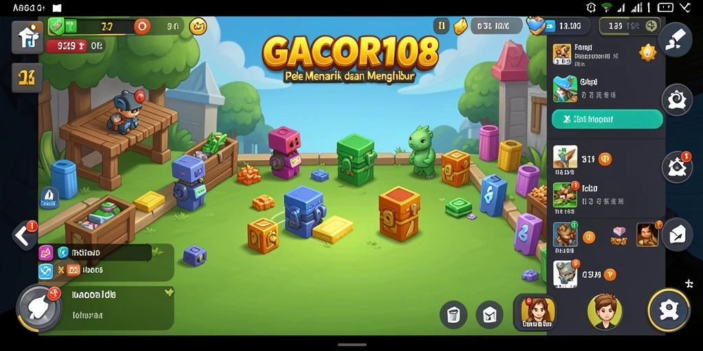 Tampilan gameplay GACOR108 yang memikat dan santai.