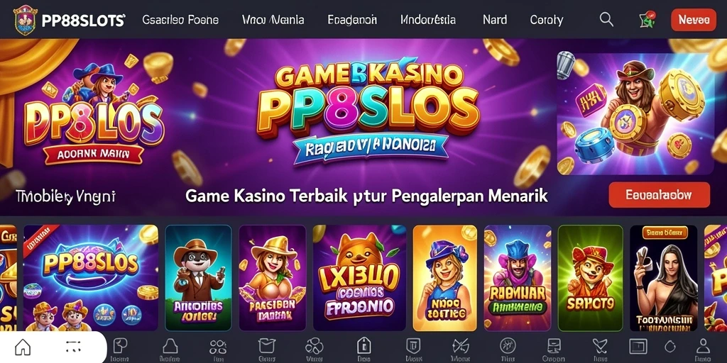 Tampilan gameplay PP88SLOTS yang menarik dan penuh warna.