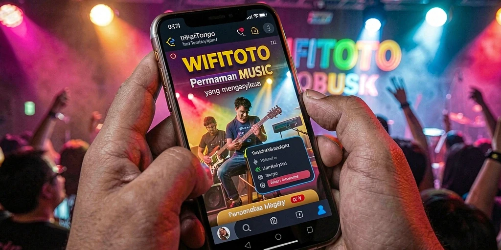 Tampilan screenshot WIFITOTO menampilkan gameplay seru dengan lagu-lagu yang dipilih.